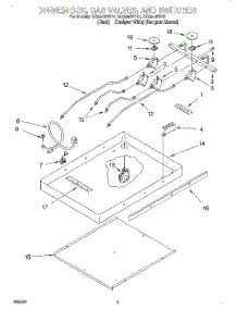02 - Burner Box, Gas Valves, And Switches parts for Whirlpool Cooktop SC8640EDB1 from AppliancePartsPros.com