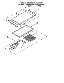 Grill Module parts for Whirlpool Cooktop SC8720EDW0 from AppliancePartsPros.com