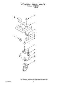 03 - Control Panel Parts parts for Whirlpool Cooktop SC8720EDB0 from AppliancePartsPros.com