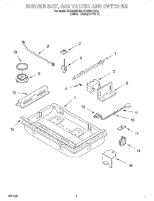 02 - Burner Box, Gas Valves And Switches parts for Whirlpool Cooktop SC8830EBB2 from AppliancePartsPros.com