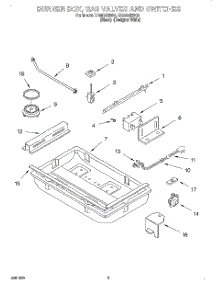 02 - Burner Box, Gas Valves And Switches parts for Whirlpool Cooktop SC8836EBB3 from AppliancePartsPros.com