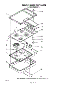02 - Section parts for Whirlpool Cooktop RC8600XP0 from AppliancePartsPros.com