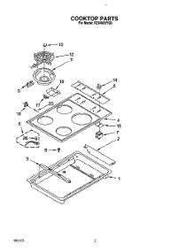 02 - Section parts for Whirlpool Cooktop RC8400XYQ0 from AppliancePartsPros.com