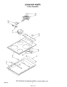 02 - Section parts for Whirlpool Cooktop RC8200XKS0 from AppliancePartsPros.com