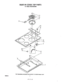 02 - Section parts for Whirlpool Cooktop RC8200XKW0 from AppliancePartsPros.com
