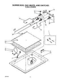 02 - Burner Box, Gas Valves, And Switches parts for Whirlpool Cooktop SC8630EXQ5 from AppliancePartsPros.com