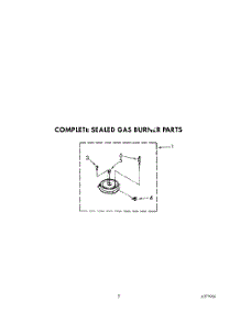 03 - Complete Sealed Gas Burner parts for Whirlpool Cooktop SC8630EXQ2 from AppliancePartsPros.com