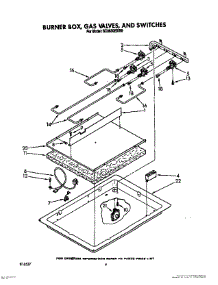 03 - Burner Box, Gas Valves, And Switches parts for Whirlpool Cooktop SC8630EXW0 from AppliancePartsPros.com