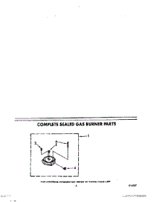 04 - Complete Sealed Gas Burner parts for Whirlpool Cooktop SC8630EXW0 from AppliancePartsPros.com