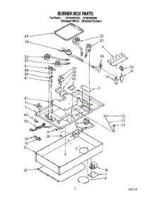 02 - Burner Box parts for Whirlpool Cooktop SC8536EXQ0 from AppliancePartsPros.com