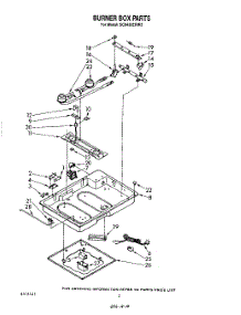 02 - Burner Box parts for Whirlpool Cooktop SC8430ERW2 from AppliancePartsPros.com