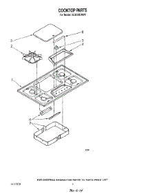 03 - Cooktop parts for Whirlpool Cooktop SC8536ERW0 from AppliancePartsPros.com