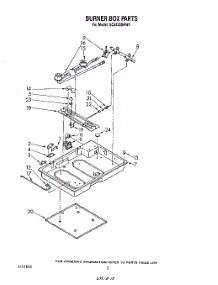 02 - Burner Box parts for Whirlpool Cooktop SC8430SRW0 from AppliancePartsPros.com