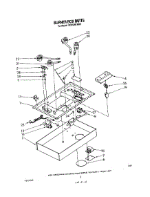 02 - Burner Box parts for Whirlpool Cooktop SC8436ERW0 from AppliancePartsPros.com