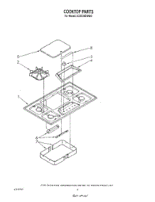 03 - Cooktop parts for Whirlpool Cooktop SC8536EWW0 from AppliancePartsPros.com
