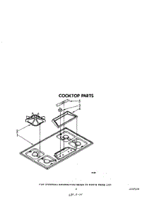 03 - Cooktop parts for Whirlpool Cooktop SC8436ERW0 from AppliancePartsPros.com