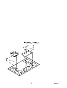 03 - Cooktop parts for Whirlpool Cooktop SC8436EXW0 from AppliancePartsPros.com