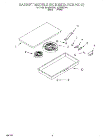 05 - Radiant Module (Rcm30db, Rcm30dq) parts for Whirlpool Cooktop RC8700EDW0 from AppliancePartsPros.com