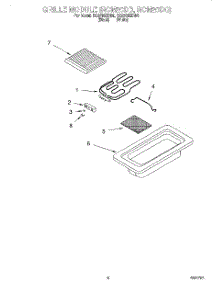06 - Grille Module (Rcm20db, Rcm20dq) parts for Whirlpool Cooktop RC8700EDW0 from AppliancePartsPros.com
