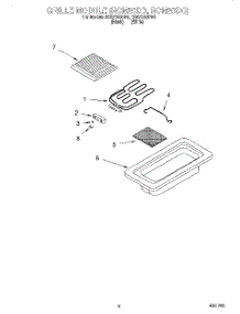06 - Grille Module (Rcm20db, Rcm20dq) parts for Whirlpool Cooktop RC8720EDB0 from AppliancePartsPros.com
