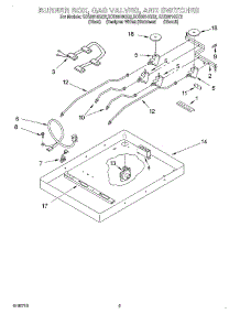 02 - Burner Box, Gas Valves, And Switches parts for Whirlpool Cooktop SCS3614GB2 from AppliancePartsPros.com