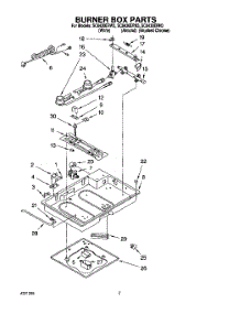 02 - Burner Box parts for Whirlpool Cooktop SC8430ERN3 from AppliancePartsPros.com