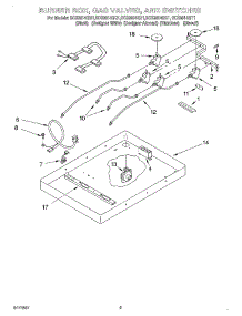 02 - Burner Box, Gas Valves, And Switches parts for Whirlpool Cooktop SCS3614GQ1 from AppliancePartsPros.com