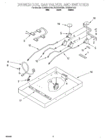 02 - Burner Box, Gas Valves, And Switches parts for Whirlpool Cooktop SCS3004GW0 from AppliancePartsPros.com