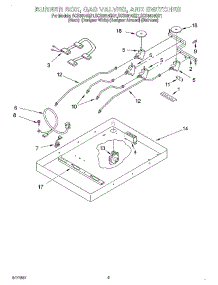 02 - Burner Box, Gas Valves, And Switches parts for Whirlpool Cooktop SCS3614GB1 from AppliancePartsPros.com
