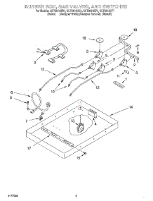 02 - Section parts for Whirlpool Cooktop GLT3614GZ1 from AppliancePartsPros.com