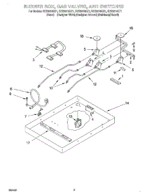 02 - Burner Box, Gas Valves, And Switches parts for Whirlpool Cooktop SCS3014GS1 from AppliancePartsPros.com