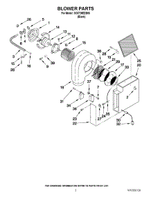 02 - Blower Parts parts for Whirlpool Cooktop SC8720EDB06 from AppliancePartsPros.com