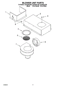 02 - Blower Unit Parts, Miscellaneous Parts parts for Whirlpool Cooktop GJD3644LC00 from AppliancePartsPros.com