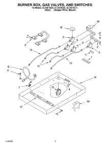 02 - Section parts for Whirlpool Cooktop GLT3614GB3 from AppliancePartsPros.com