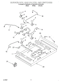 02 - Section parts for Whirlpool Cooktop GLT3615GB2 from AppliancePartsPros.com