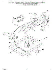 02 - Section parts for Whirlpool Cooktop GLT3614GQ2 from AppliancePartsPros.com