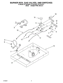 02 - Section parts for Whirlpool Cooktop GLT3014GQ3 from AppliancePartsPros.com