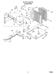 03 - Unit parts for Whirlpool Dehumidifier D50A2 from AppliancePartsPros.com