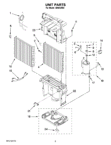 02 - Unit Parts parts for Whirlpool Dehumidifier AD50USS2 from AppliancePartsPros.com