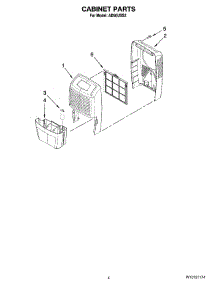 03 - Cabinet Parts parts for Whirlpool Dehumidifier AD50USS2 from AppliancePartsPros.com