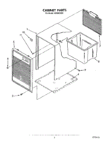 03 - Section parts for Whirlpool Dehumidifier AD0302XS0 from AppliancePartsPros.com