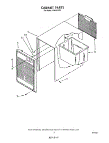 03 - Section parts for Whirlpool Dehumidifier AD0402XS0 from AppliancePartsPros.com