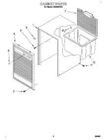 03 - Section parts for Whirlpool Dehumidifier AK4000XZ2 from AppliancePartsPros.com