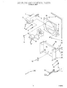 03 - Airflow And Control parts for Whirlpool Dehumidifier D25B0 from AppliancePartsPros.com