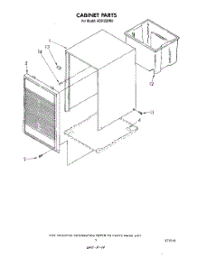 03 - Section parts for Whirlpool Dehumidifier AD0122XM3 from AppliancePartsPros.com