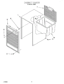 04 - Cabinet, Optional parts for Whirlpool Dehumidifier D25B0 from AppliancePartsPros.com