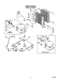 03 - Section parts for Whirlpool Dehumidifier AK4000XZ0 from AppliancePartsPros.com