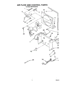 03 - Air Flow And Control parts for Whirlpool Dehumidifier BHDH2500AS0 from AppliancePartsPros.com