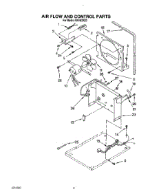 02 - Section parts for Whirlpool Dehumidifier AD0402XZ0 from AppliancePartsPros.com