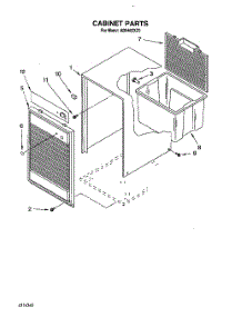 04 - Section parts for Whirlpool Dehumidifier AD0402XZ0 from AppliancePartsPros.com